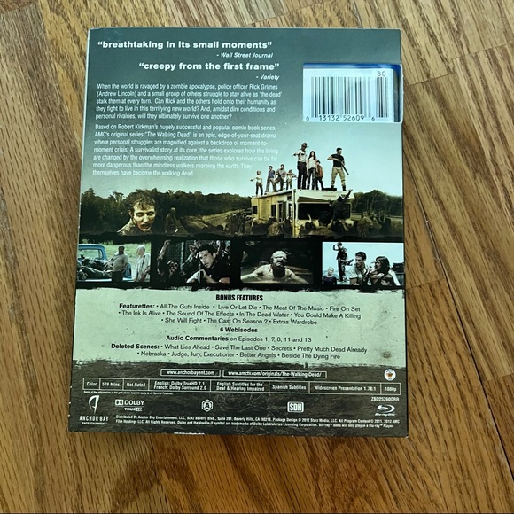 NWT/EUC AMC The Walking Dead TV Series DVD Set (Season 1 & Season 2) - Picture 12 of 12